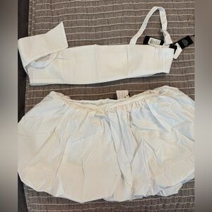 Fashion nova bubble skirt set BNWT
